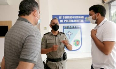 MARDEN JÚNIOR E CORONEL HANS DISCUTEM PARCERIAS PARA AMPLIAR SEGURANÇA PÚBLICA EM TRINDADE