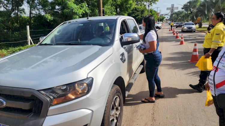 PREFEITURA DE TRINDADE REALIZA BLITZ CARNAVAL SEGURO, NA AVENIDA RAIMUNDO DE AQUINO
