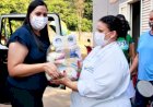 GABRIELA ALVES PROMOVE ENTREGA DE CESTAS DE ALIMENTOS A MORADORES E SERVIDORES MUNICIPAIS DE BAIXA RENDA