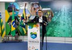 COLÓQUIO DO SECRETÁRIO DE INDÚSTRIA, COMÉRCIO E SERVIÇOS DE TRINDADE, GUSTAVO QUEIRÓZ REÚNE REPRESENTANTES DE SEIS CIDADES DO SUL DE GOIÁS. NO EVENTO, GUSTAVO QUEIRÓZ APRESENTA SUA EXPERIÊNCIA À FRENTE DA PASTA